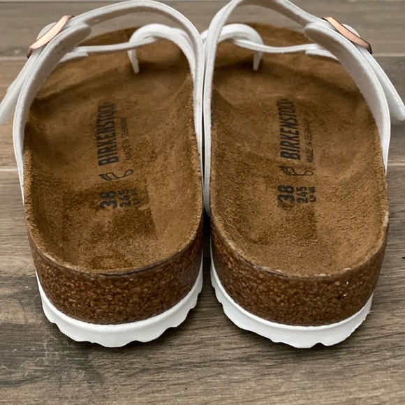 NEW Birkenstock Mayari Sandals White Birkoflor Size 38 / 7 - Picture 8 of 10